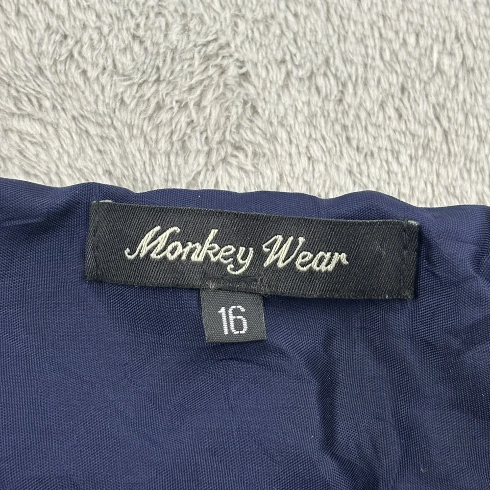 Monkey Wear Skirt Girls 16 Dark Blue Iridescent Tulle Fairy Grunge Festival Rave - Picture 6 of 12